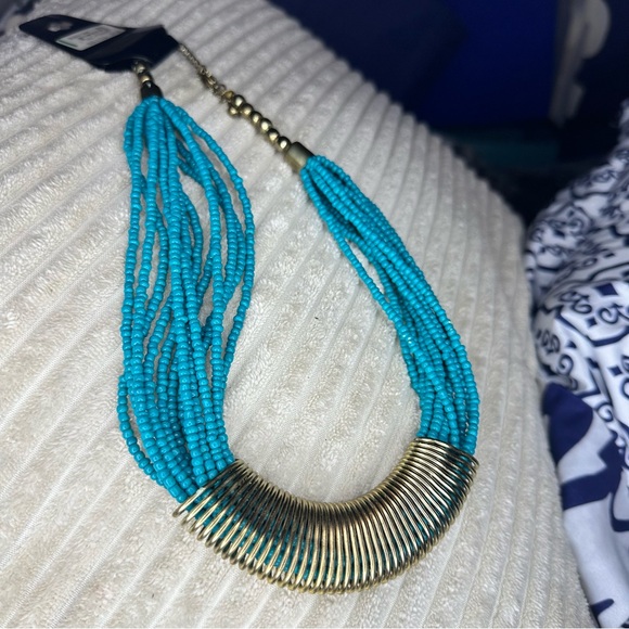 Catherine Stein Design Multiple strands turquoise beaded necklace - Picture 1 of 9